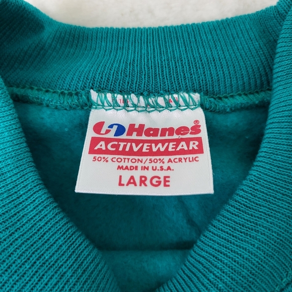 Vintage 90s Hanes Crewneck Sweater Soft Casual Fit. - Picture 11 of 12